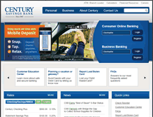 Tablet Screenshot of centurysb.com